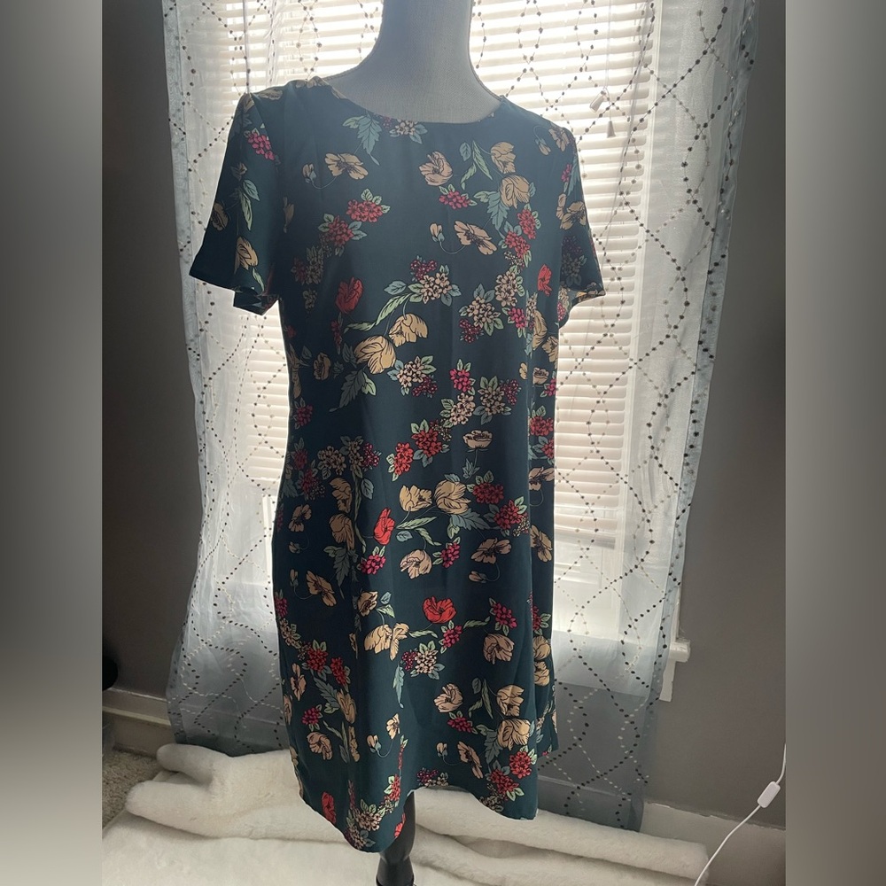 Maurice’s Dark Teal Floral Shift Dress